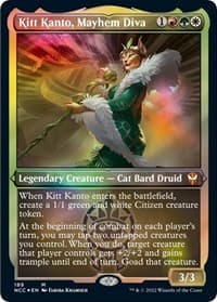 Kitt Kanto, Mayhem Diva (Display Commander) - Thick Stock - Commander: Streets of New Capenna - Magic: The Gathering card