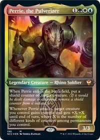 Perrie, the Pulverizer (Display Commander) - Thick Stock - Commander: Streets of New Capenna - Magic: The Gathering card