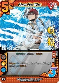 Giant Ice Wall - UniVersus: My Hero Academia - UniVersus card