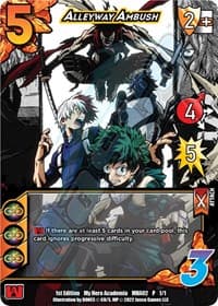 Alleyway Ambush (Crimson Rampage Pre-Release) - UniVersus: My Hero Academia Promo Cards - UniVersus card