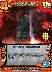 Piercing Descent (XR) - UniVersus: My Hero Academia: Crimson Rampage - UniVersus card