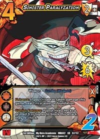 Sinister Paralyzation (XR) - UniVersus: My Hero Academia: Crimson Rampage - UniVersus card