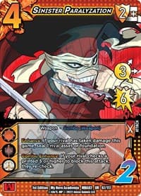 Sinister Paralyzation - UniVersus: My Hero Academia: Crimson Rampage - UniVersus card