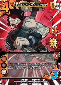 Slashing Whirlwind (XR) - UniVersus: My Hero Academia: Crimson Rampage - UniVersus card