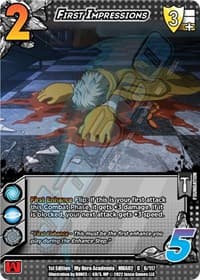 First Impressions - UniVersus: My Hero Academia: Crimson Rampage - UniVersus card