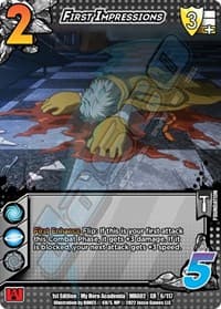 First Impressions (XR) - UniVersus: My Hero Academia: Crimson Rampage - UniVersus card