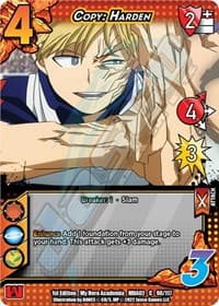 Copy: Harden - UniVersus: My Hero Academia: Crimson Rampage - UniVersus card