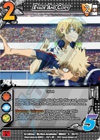 Evade And Copy - UniVersus: My Hero Academia: Crimson Rampage - UniVersus card