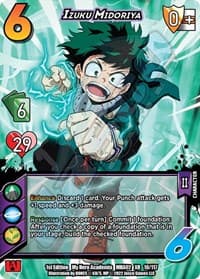 Izuku Midoriya (XR) - UniVersus: My Hero Academia: Crimson Rampage - UniVersus card