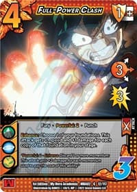 Full-Power Clash - UniVersus: My Hero Academia: Crimson Rampage - UniVersus card