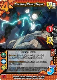 Leaping Right Hook - UniVersus: My Hero Academia: Crimson Rampage - UniVersus card