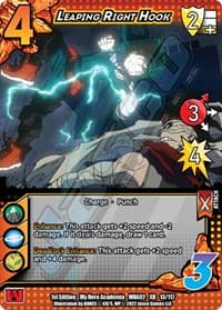 Leaping Right Hook (XR) - UniVersus: My Hero Academia: Crimson Rampage - UniVersus card