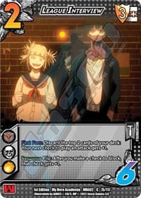 League Interview - UniVersus: My Hero Academia: Crimson Rampage - UniVersus card