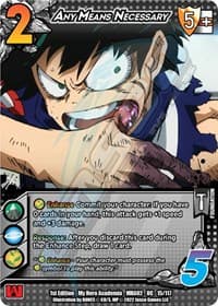 Any Means Necessary - UniVersus: My Hero Academia: Crimson Rampage - UniVersus card