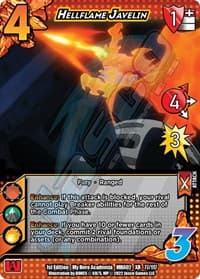 Hellflame Javelin (XR) - UniVersus: My Hero Academia: Crimson Rampage - UniVersus card