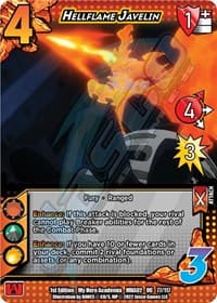 Hellflame Javelin - UniVersus: My Hero Academia: Crimson Rampage - UniVersus card