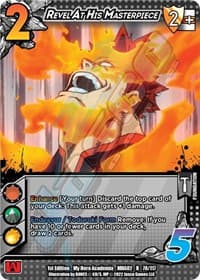 Revel At His Masterpiece - UniVersus: My Hero Academia: Crimson Rampage - UniVersus card