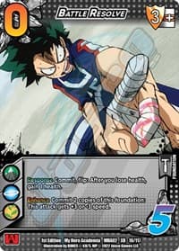 Battle Resolve (XR) - UniVersus: My Hero Academia: Crimson Rampage - UniVersus card
