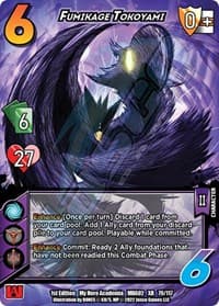 Fumikage Tokoyami (XR) - UniVersus: My Hero Academia: Crimson Rampage - UniVersus card