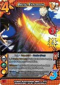 Brutal Explosion - UniVersus: My Hero Academia: Crimson Rampage - UniVersus card