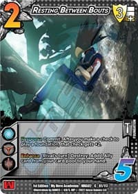 Resting Between Bouts - UniVersus: My Hero Academia: Crimson Rampage - UniVersus card