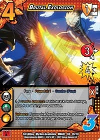Brutal Explosion (XR) - UniVersus: My Hero Academia: Crimson Rampage - UniVersus card