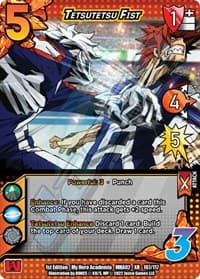 Tetsutetsu Fist (XR) - UniVersus: My Hero Academia: Crimson Rampage - UniVersus card