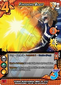 Finishing Blast (XR) - UniVersus: My Hero Academia: Crimson Rampage - UniVersus card