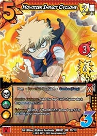 Howitzer Impact Cyclone - UniVersus: My Hero Academia: Crimson Rampage - UniVersus card