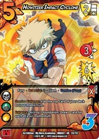 Howitzer Impact Cyclone (XR) - UniVersus: My Hero Academia: Crimson Rampage - UniVersus card