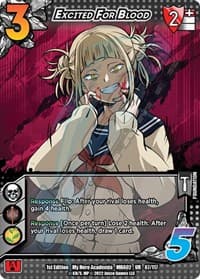 Excited For Blood - UniVersus: My Hero Academia: Crimson Rampage - UniVersus card