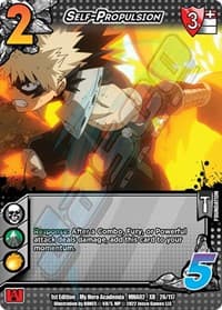 Self-Propulsion (XR) - UniVersus: My Hero Academia: Crimson Rampage - UniVersus card