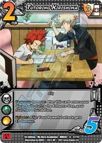 Tutoring Kirishima - UniVersus: My Hero Academia: Crimson Rampage - UniVersus card
