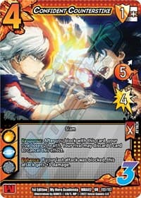 Confident Counterstrike - UniVersus: My Hero Academia: Crimson Rampage - UniVersus card