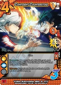 Confident Counterstrike (XR) - UniVersus: My Hero Academia: Crimson Rampage - UniVersus card