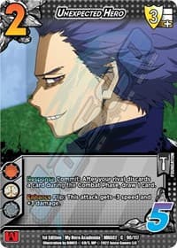 Unexpected Hero - UniVersus: My Hero Academia: Crimson Rampage - UniVersus card