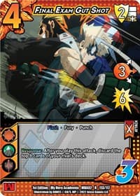 Final Exam Gut Shot - UniVersus: My Hero Academia: Crimson Rampage - UniVersus card