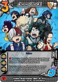 Aiming For #1 - UniVersus: My Hero Academia: Crimson Rampage - UniVersus card