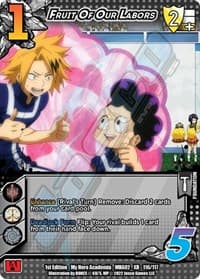 Fruit Of Our Labors (XR) - UniVersus: My Hero Academia: Crimson Rampage - UniVersus card