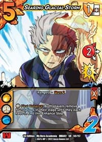 Searing Glacial Storm (XR) - UniVersus: My Hero Academia: Crimson Rampage - UniVersus card