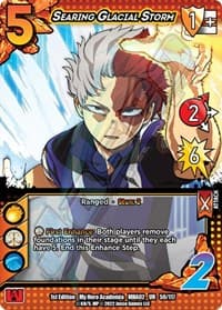 Searing Glacial Storm - UniVersus: My Hero Academia: Crimson Rampage - UniVersus card