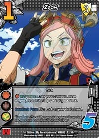Zoom - UniVersus: My Hero Academia: Crimson Rampage - UniVersus card