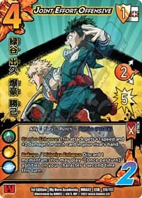 Joint Effort Offensive (XSR) - UniVersus: My Hero Academia: Crimson Rampage - UniVersus card