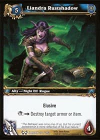 Liandra Rustshadow - The Hunt for Illidan - WoW card