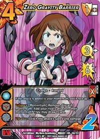 Zero Gravity Barrier (XR) - UniVersus: My Hero Academia: Crimson Rampage - UniVersus card