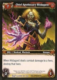 Chief Apothecary Hildagard - The Hunt for Illidan - WoW card
