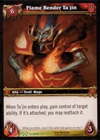 Flame Bender Ta'jin - The Hunt for Illidan - WoW card