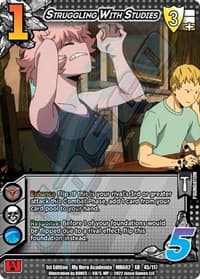 Struggling With Studies (XR) - UniVersus: My Hero Academia: Crimson Rampage - UniVersus card