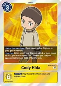 Cody Hida - New Awakening - Digimon Card Game card