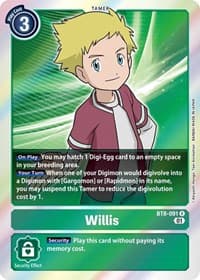 Willis - New Awakening - Digimon Card Game card